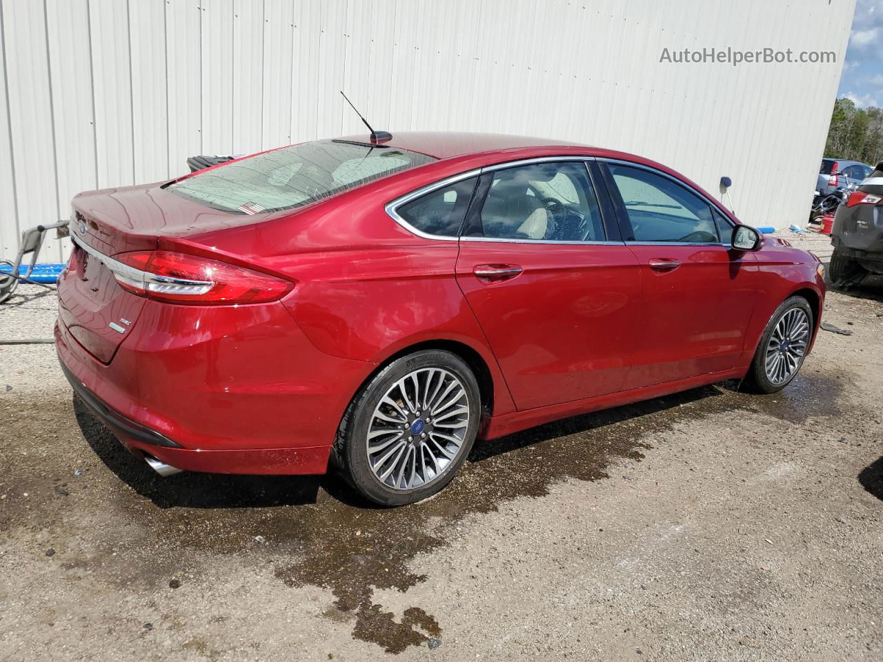 2018 Ford Fusion Se Red vin: 3FA6P0HD9JR251720