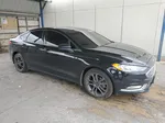 2018 Ford Fusion Se Black vin: 3FA6P0HD9JR257176