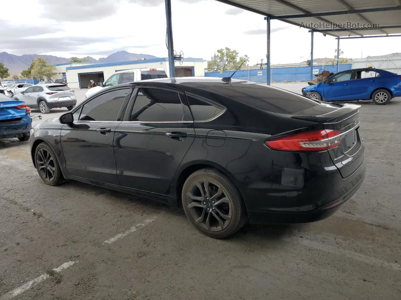 2018 Ford Fusion Se Black vin: 3FA6P0HD9JR257176