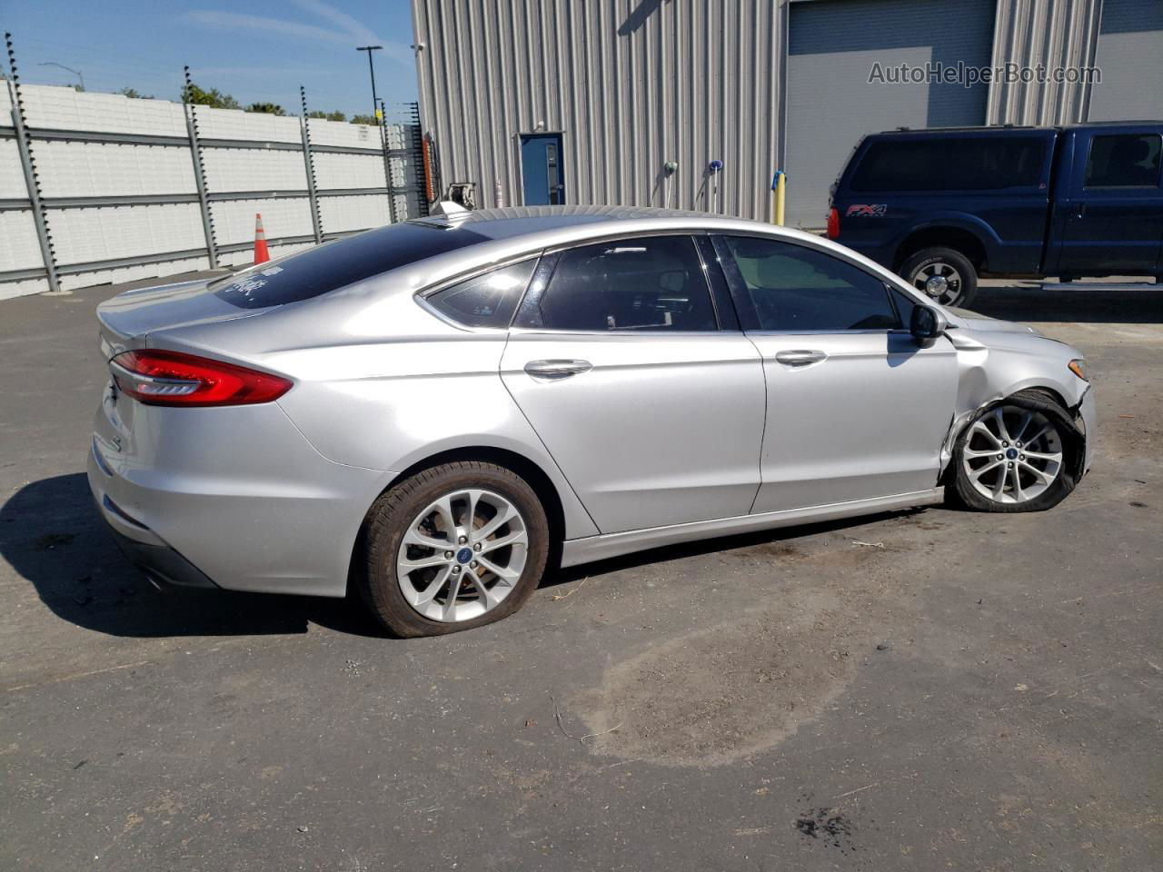 2019 Ford Fusion Se Silver vin: 3FA6P0HD9KR135810