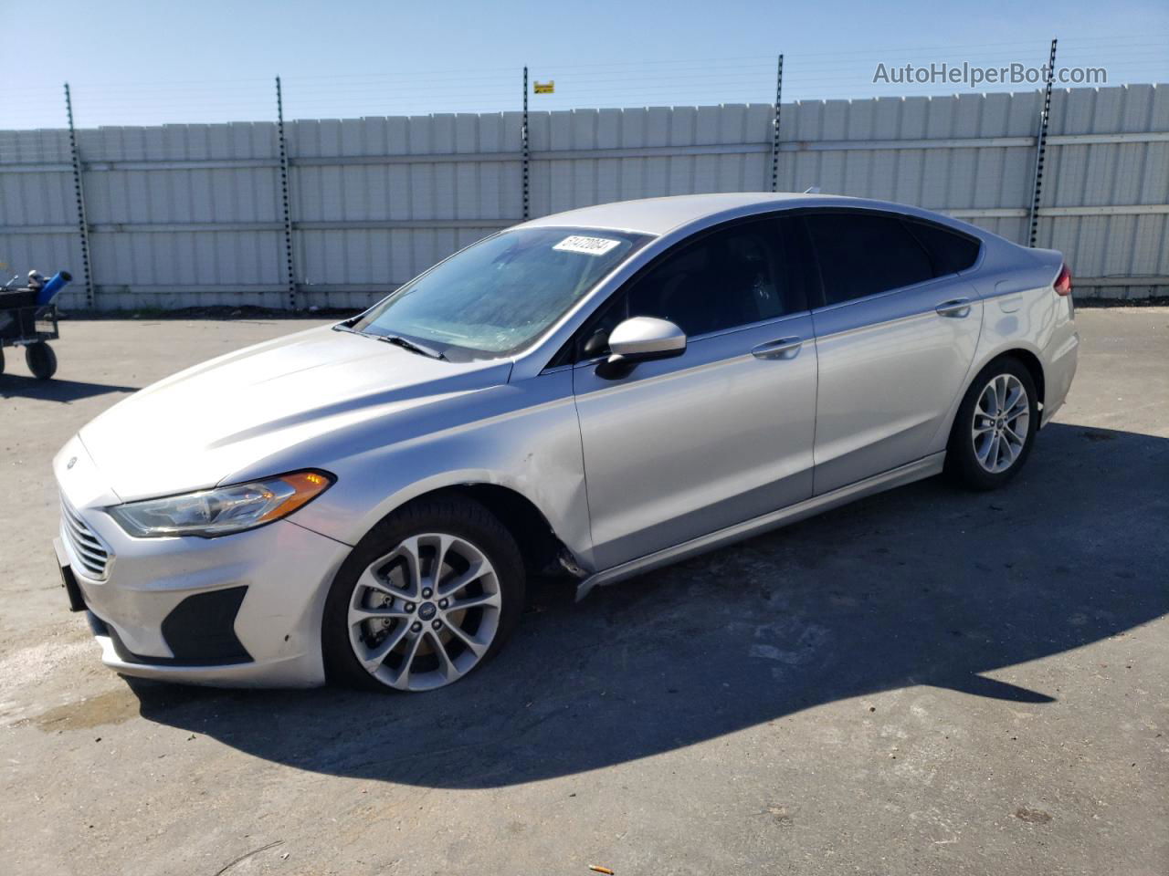 2019 Ford Fusion Se Silver vin: 3FA6P0HD9KR135810