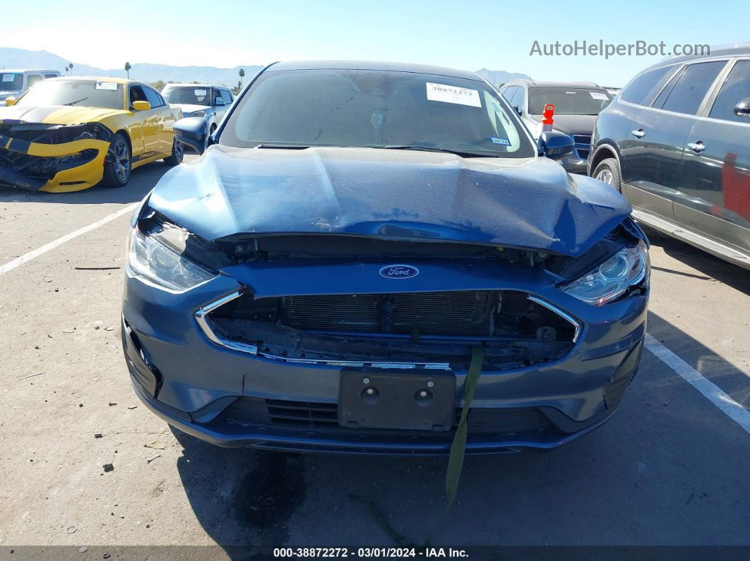 2019 Ford Fusion Se Blue vin: 3FA6P0HD9KR268261