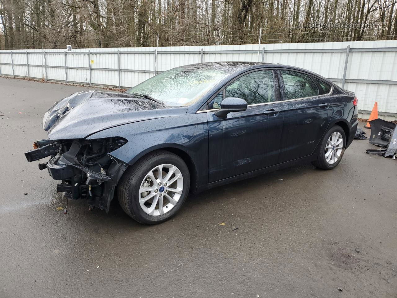 2020 Ford Fusion Se Blue vin: 3FA6P0HD9LR102338