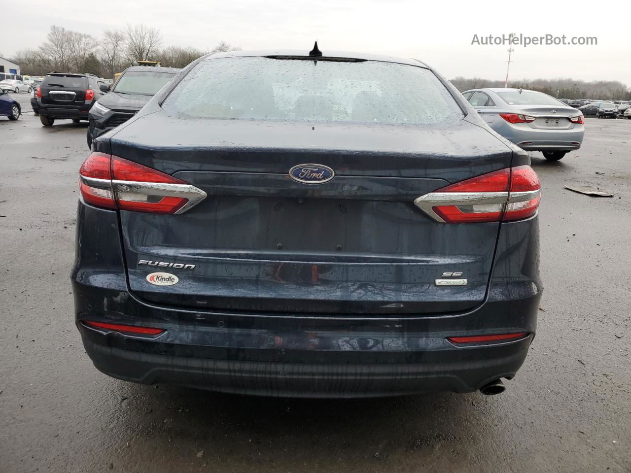 2020 Ford Fusion Se Blue vin: 3FA6P0HD9LR102338