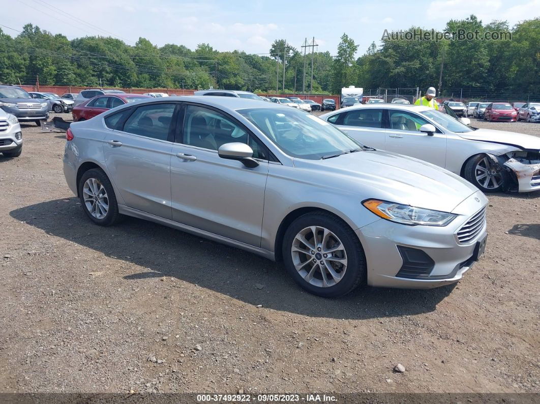 2020 Ford Fusion Se Silver vin: 3FA6P0HD9LR104901