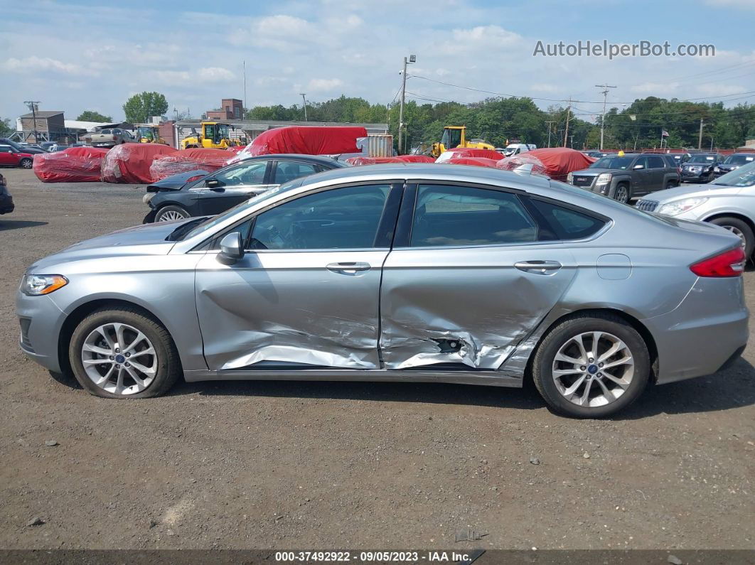 2020 Ford Fusion Se Silver vin: 3FA6P0HD9LR104901