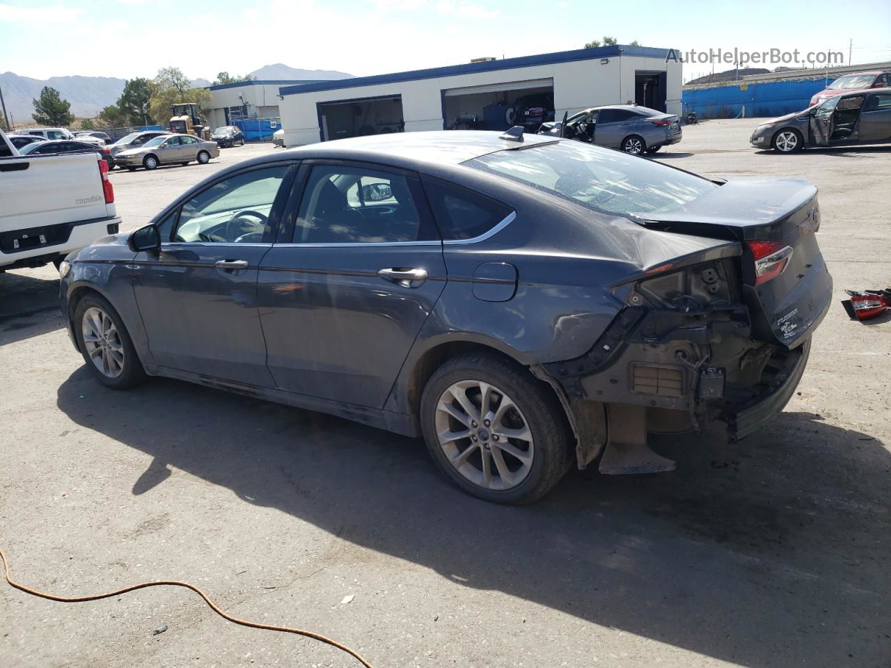 2020 Ford Fusion Se Gray vin: 3FA6P0HD9LR115106