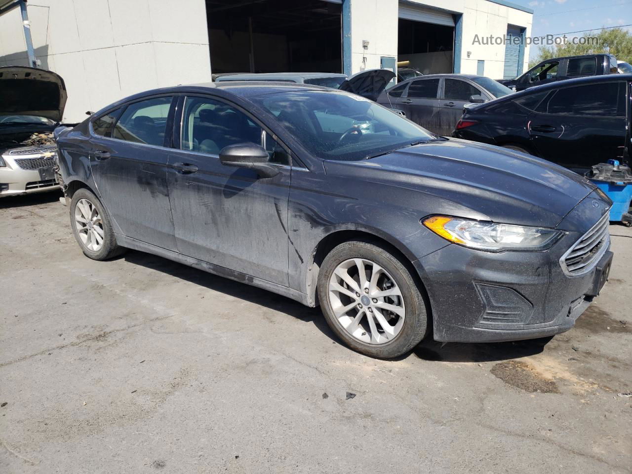 2020 Ford Fusion Se Gray vin: 3FA6P0HD9LR115106