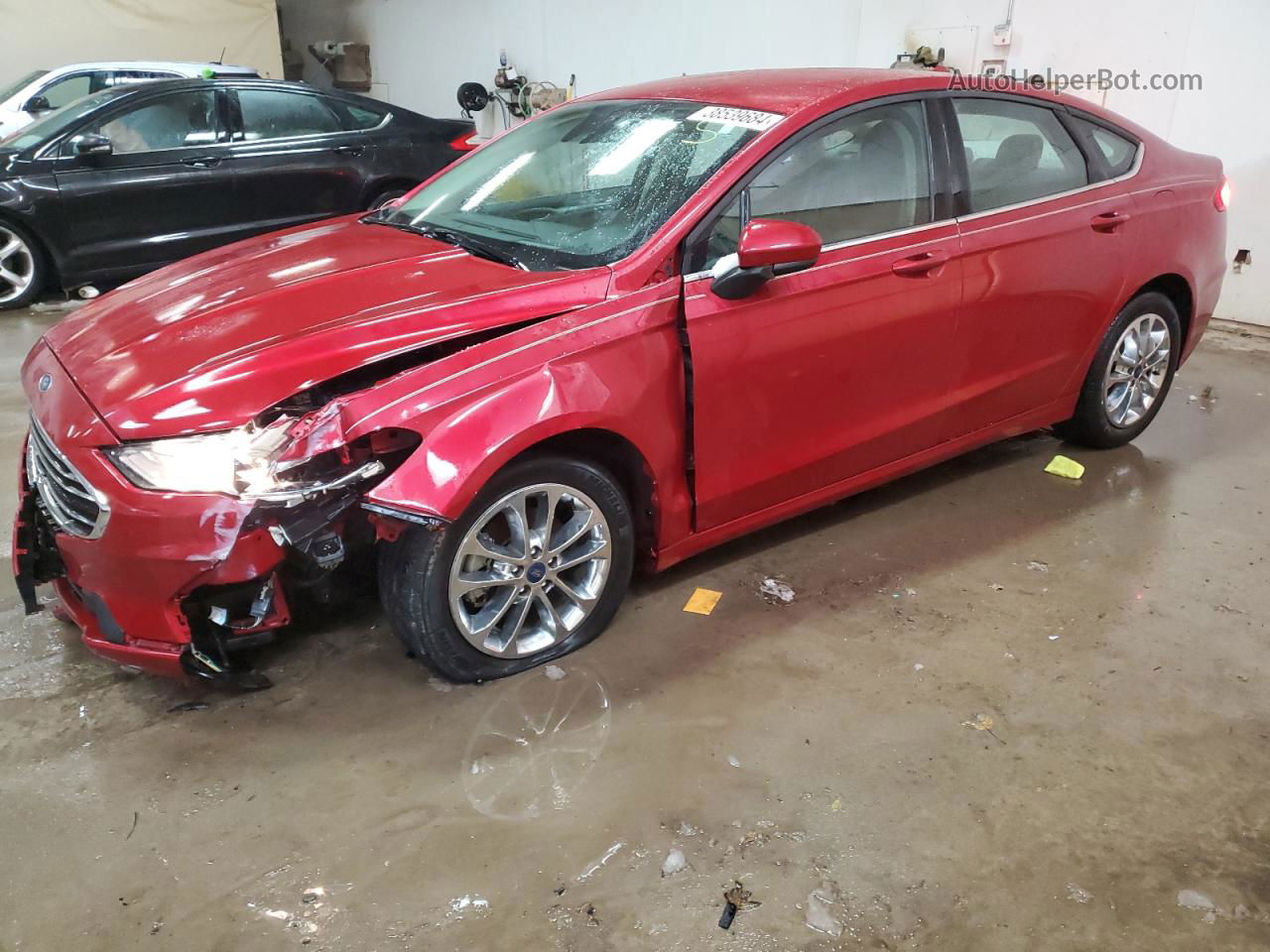 2020 Ford Fusion Se Red vin: 3FA6P0HD9LR125277