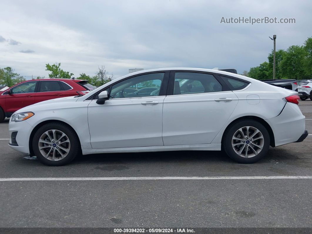 2020 Ford Fusion Se White vin: 3FA6P0HD9LR183406