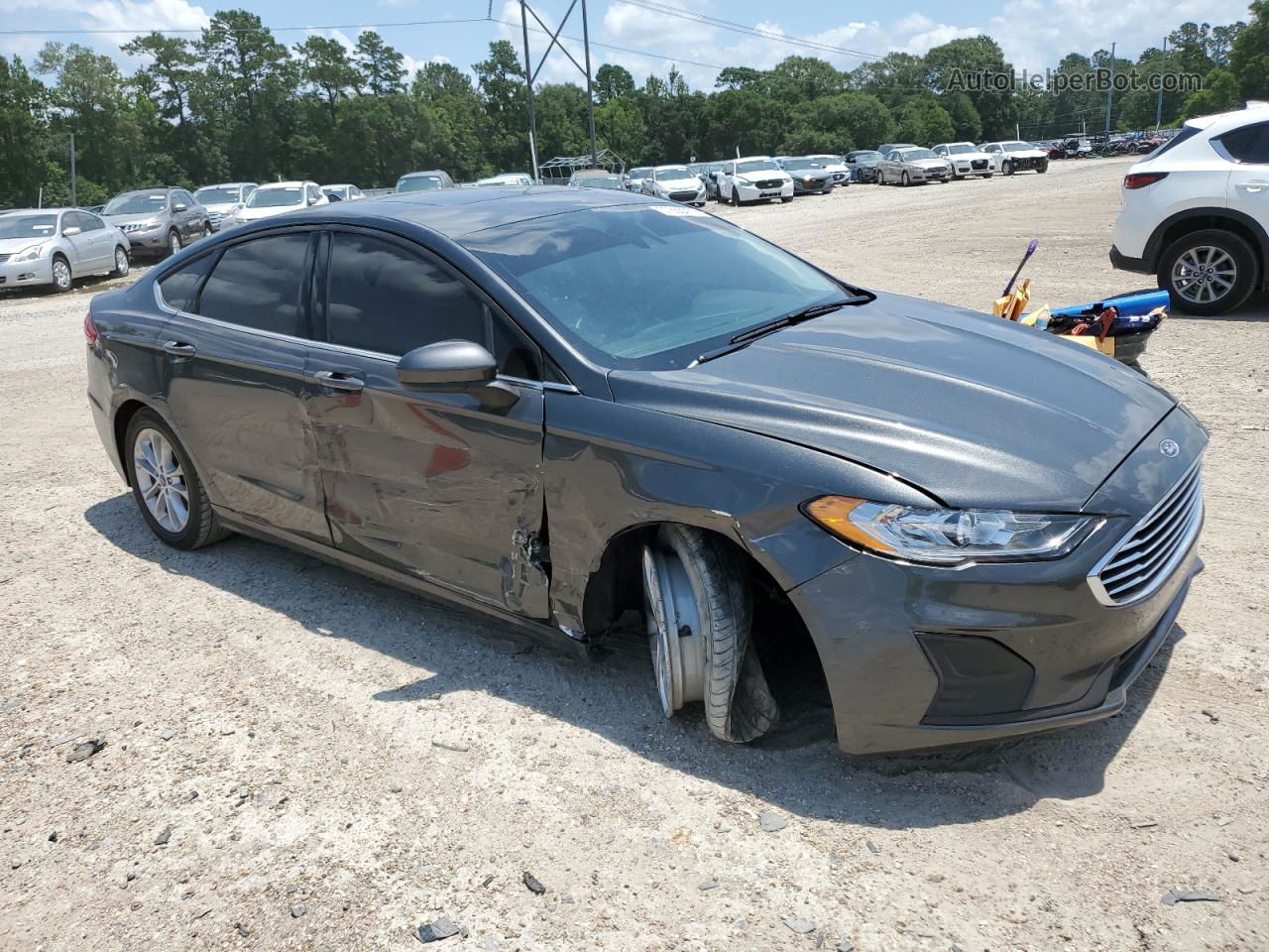 2020 Ford Fusion Se Gray vin: 3FA6P0HD9LR191053