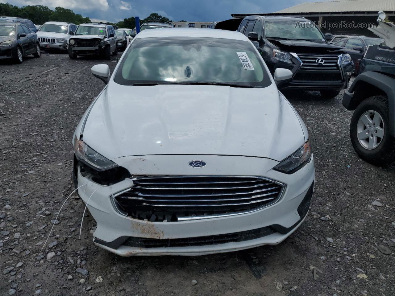 2020 Ford Fusion Se Белый vin: 3FA6P0HD9LR197600