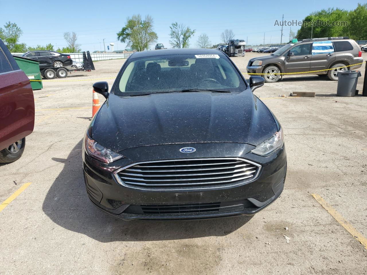 2020 Ford Fusion Se Black vin: 3FA6P0HD9LR247816