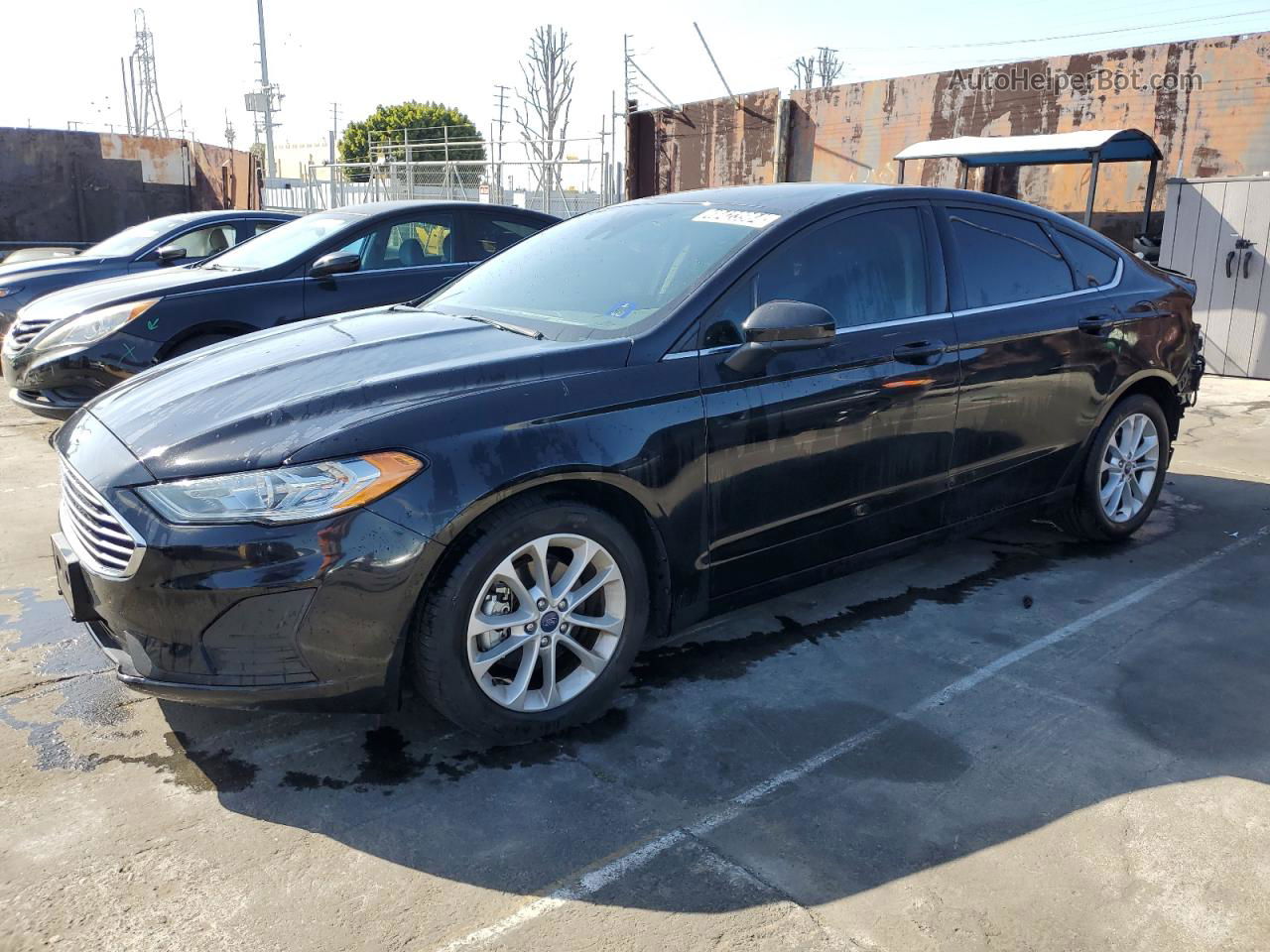 2020 Ford Fusion Se Black vin: 3FA6P0HD9LR253969