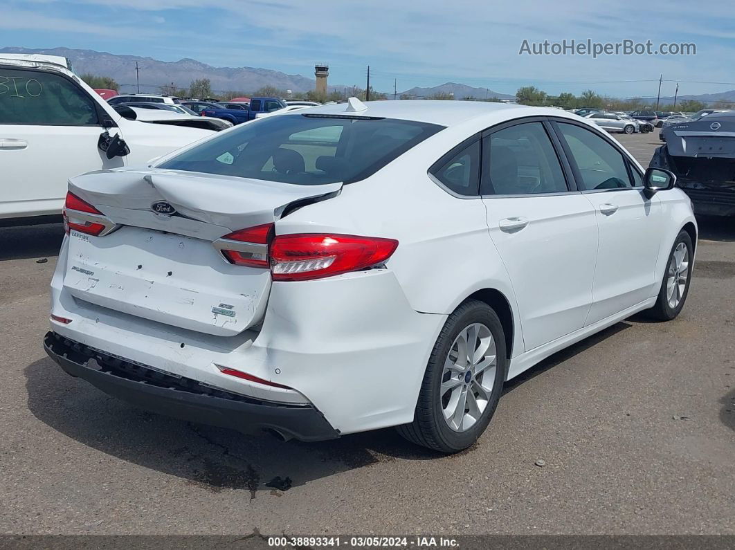 2020 Ford Fusion Se White vin: 3FA6P0HD9LR261540