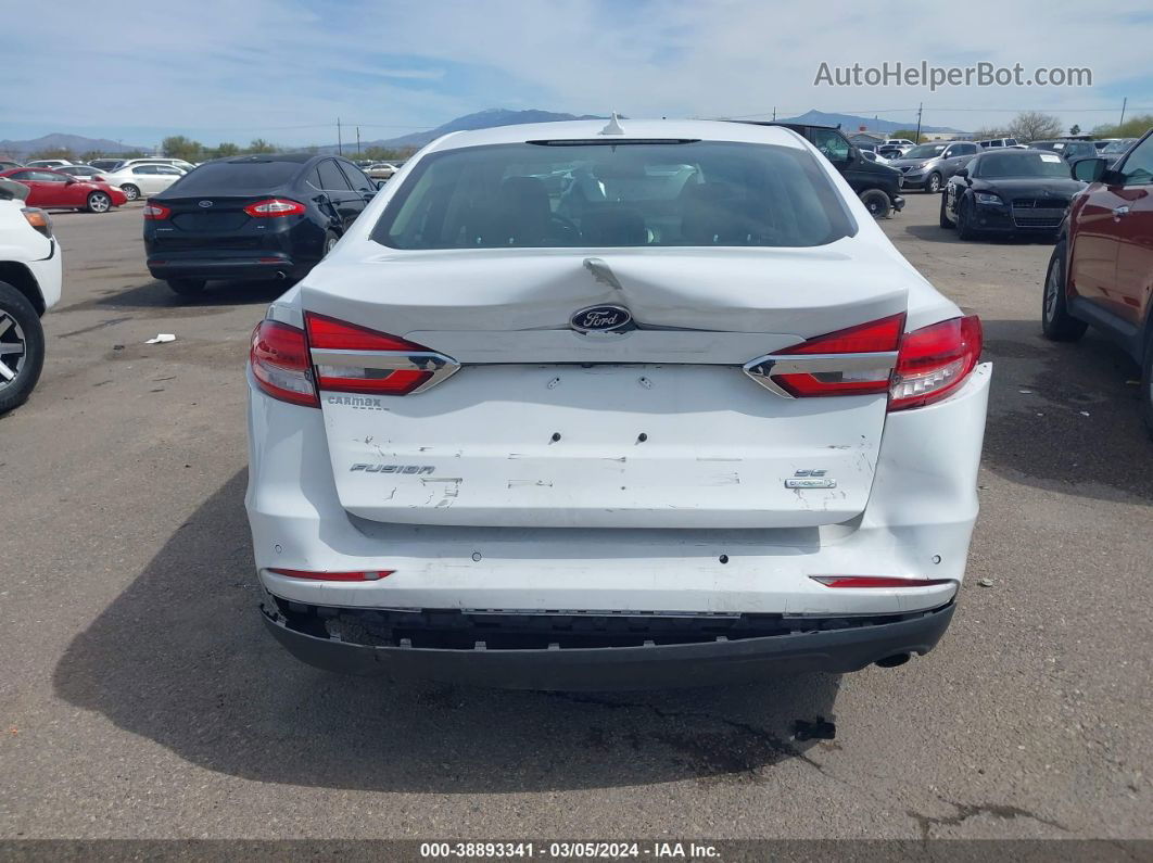 2020 Ford Fusion Se White vin: 3FA6P0HD9LR261540