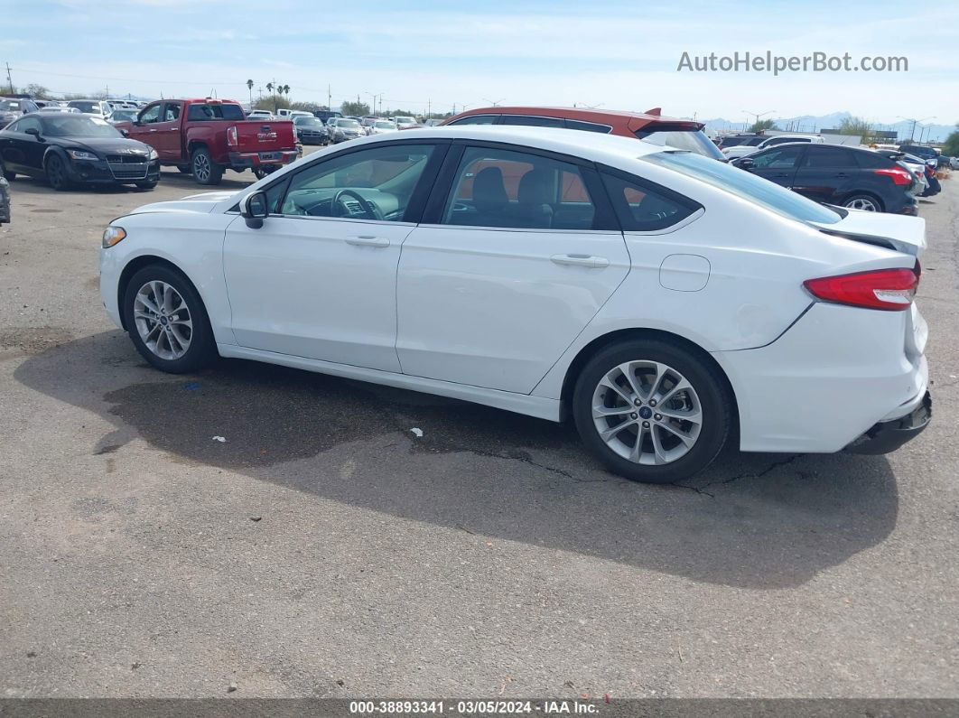 2020 Ford Fusion Se White vin: 3FA6P0HD9LR261540