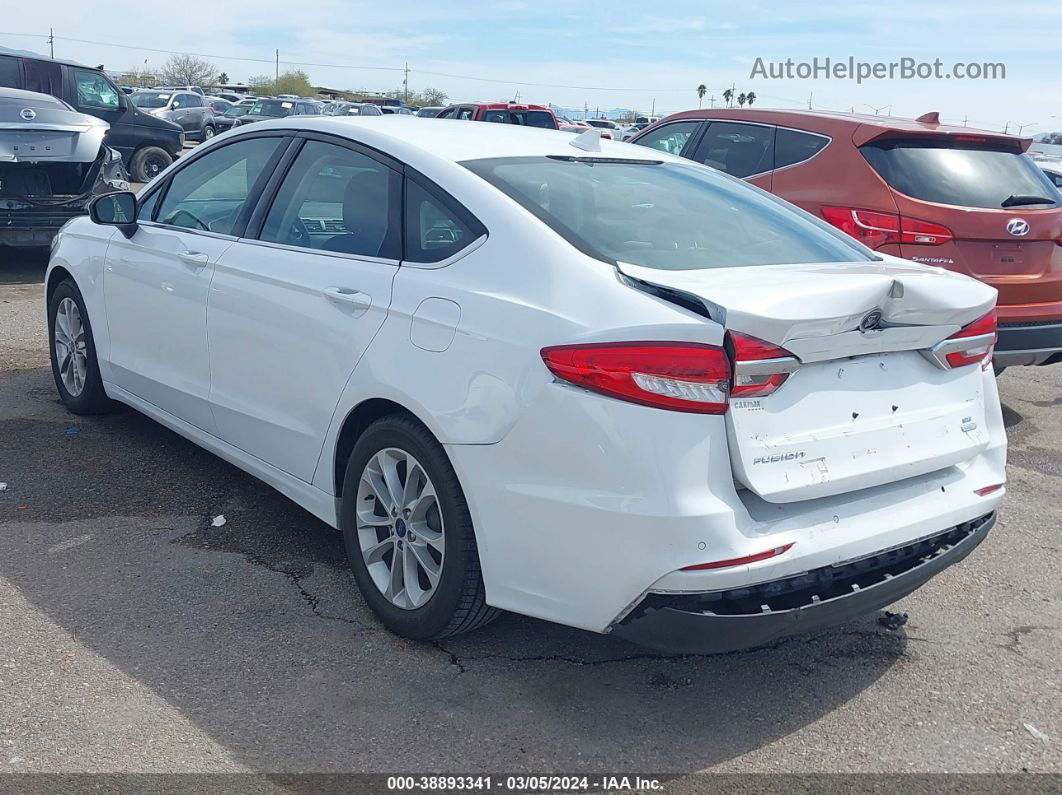 2020 Ford Fusion Se Белый vin: 3FA6P0HD9LR261540