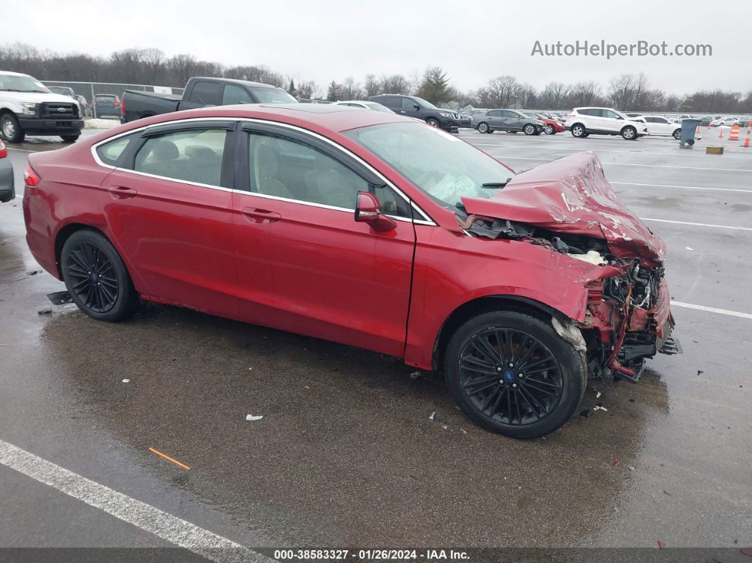 2014 Ford Fusion Se Red vin: 3FA6P0HDXER224452