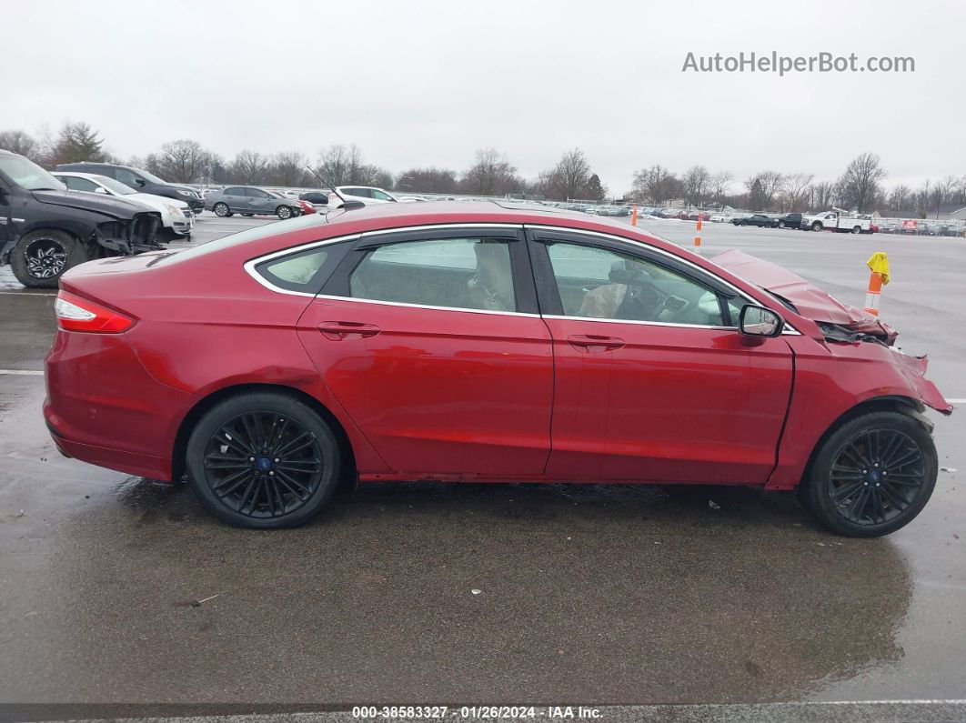 2014 Ford Fusion Se Red vin: 3FA6P0HDXER224452