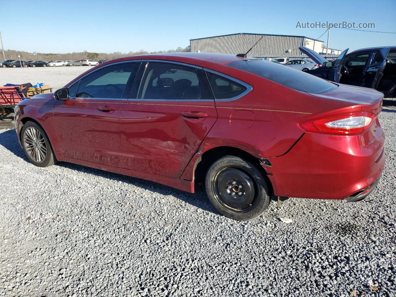 2014 Ford Fusion Se Red vin: 3FA6P0HDXER253918