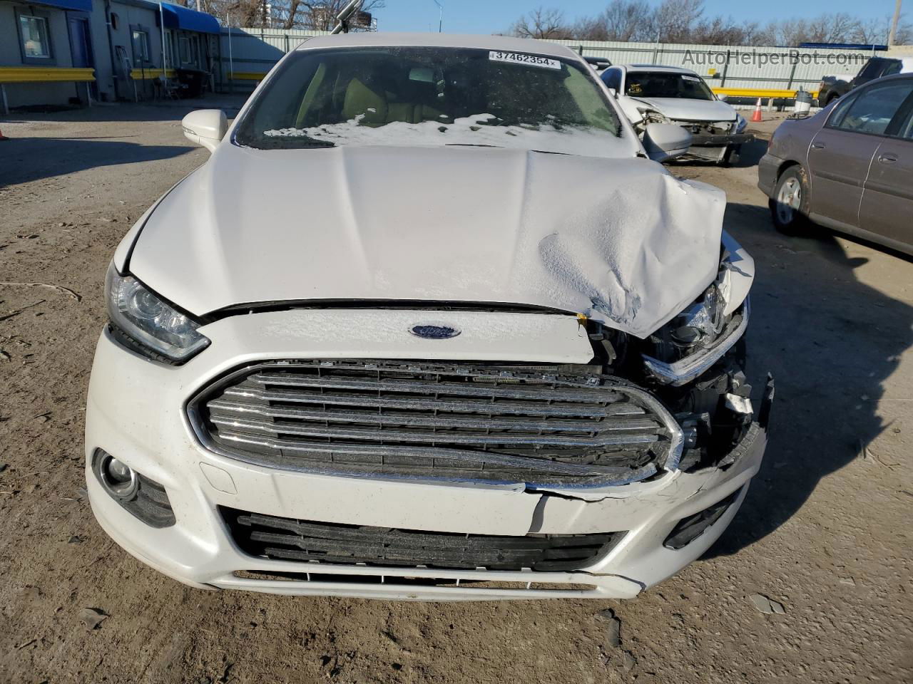 2014 Ford Fusion Se Белый vin: 3FA6P0HDXER329153