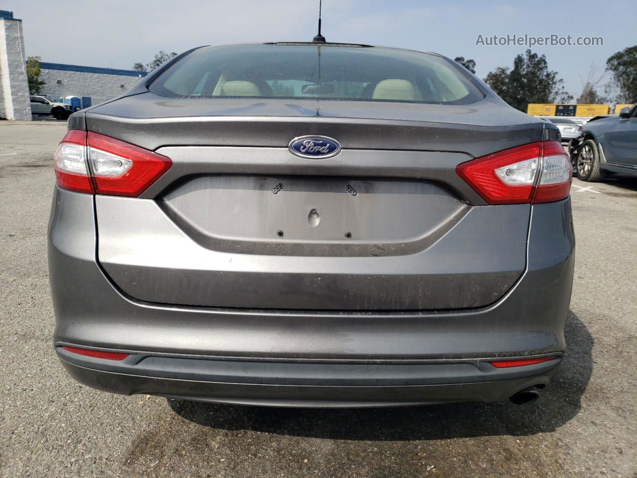 2014 Ford Fusion Se Gray vin: 3FA6P0HDXER343974