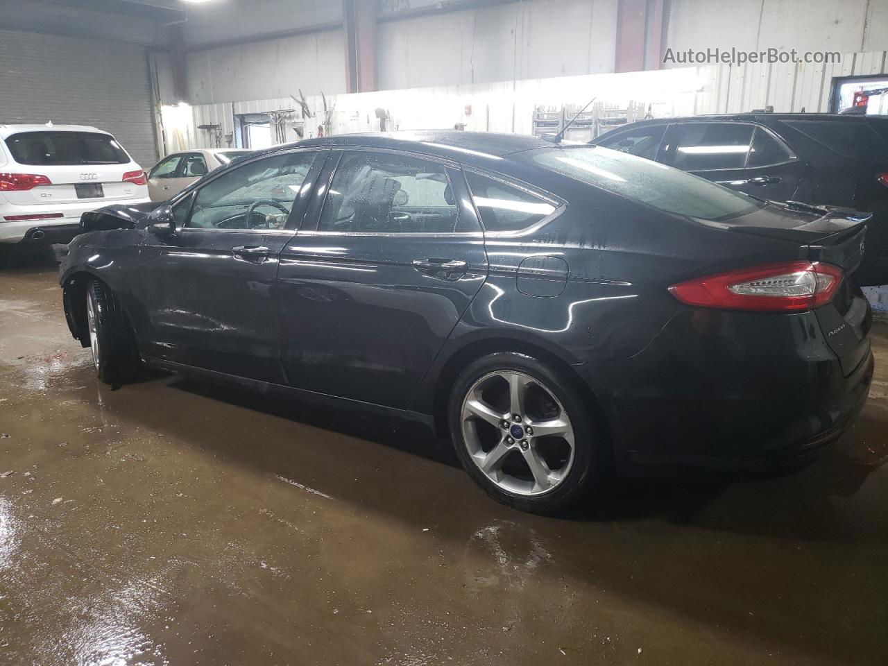 2014 Ford Fusion Se Black vin: 3FA6P0HDXER374867