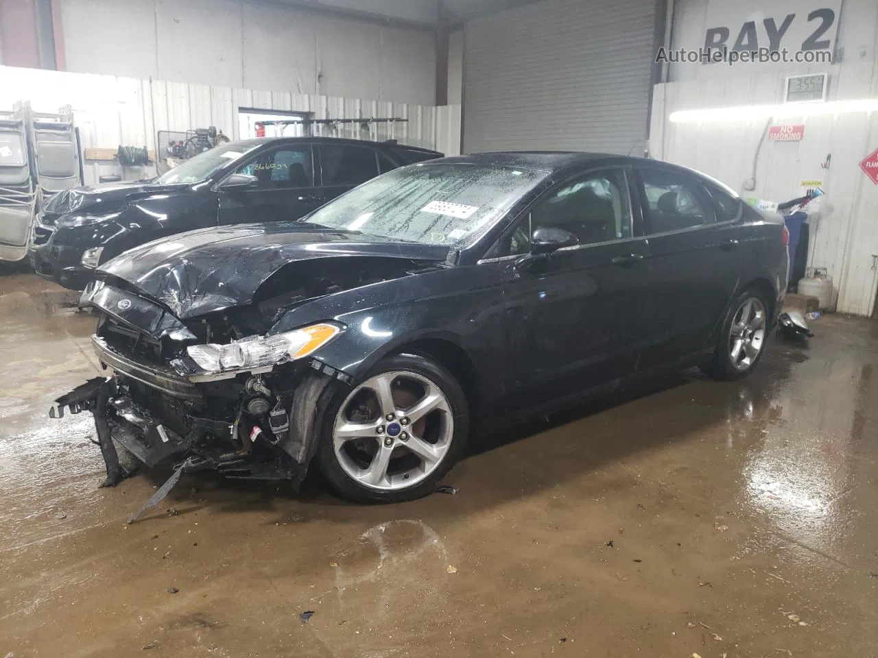 2014 Ford Fusion Se Black vin: 3FA6P0HDXER374867