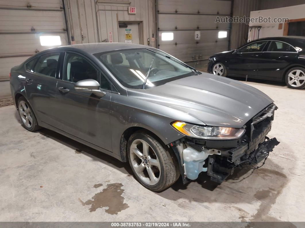 2014 Ford Fusion Se Gray vin: 3FA6P0HDXER387764