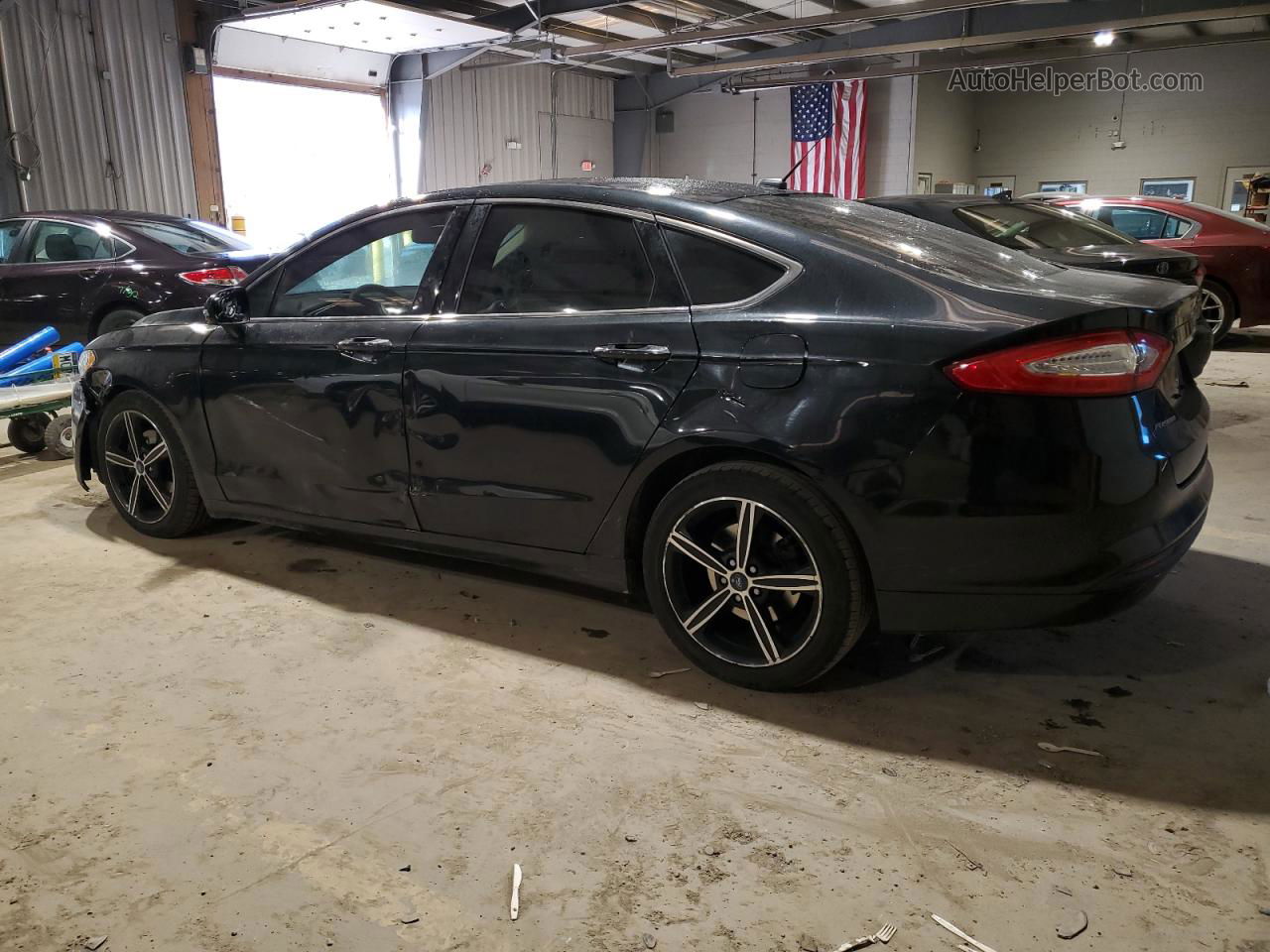 2014 Ford Fusion Se Black vin: 3FA6P0HDXER388252