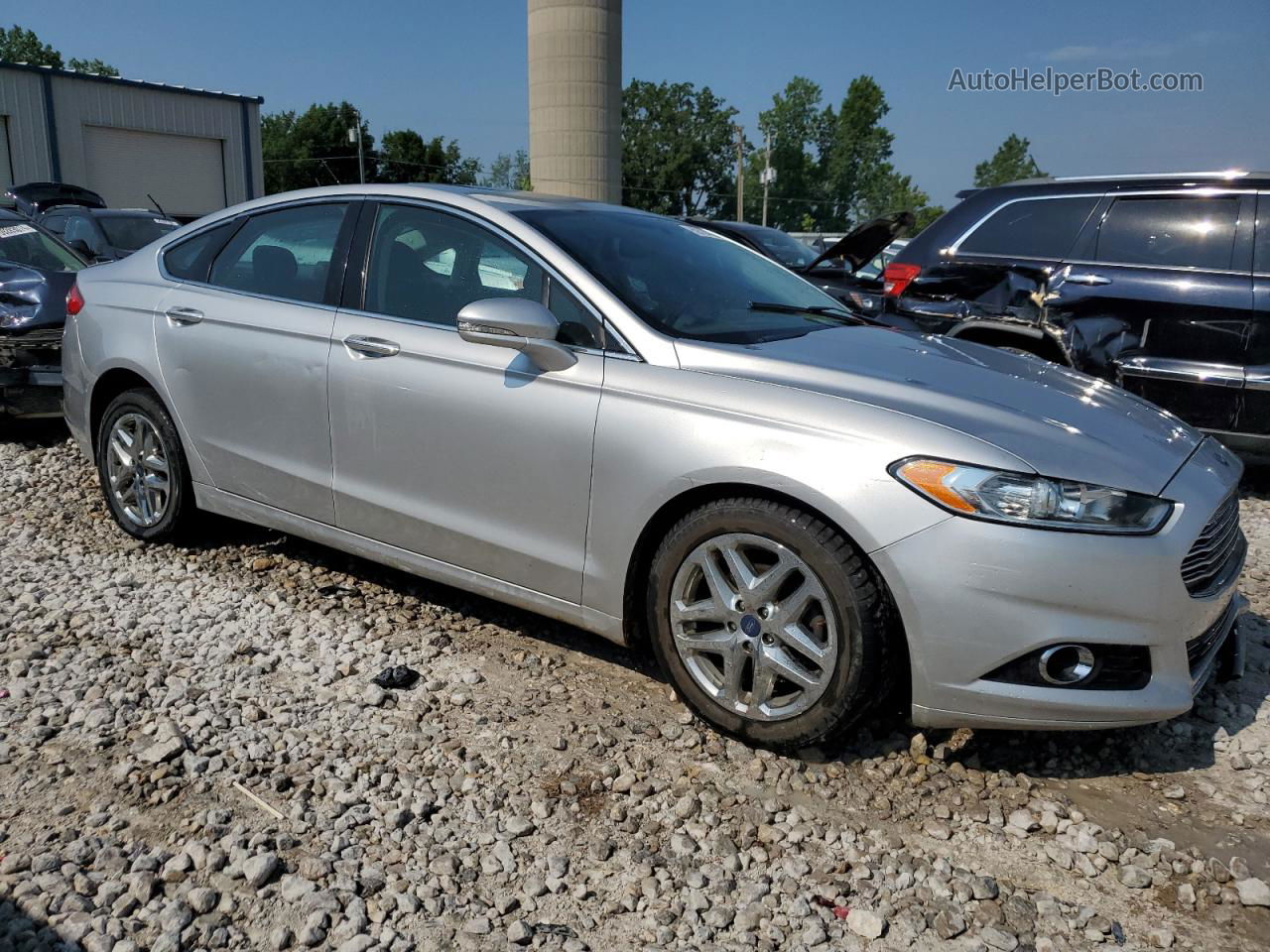 2016 Ford Fusion Se Silver vin: 3FA6P0HDXGR206083