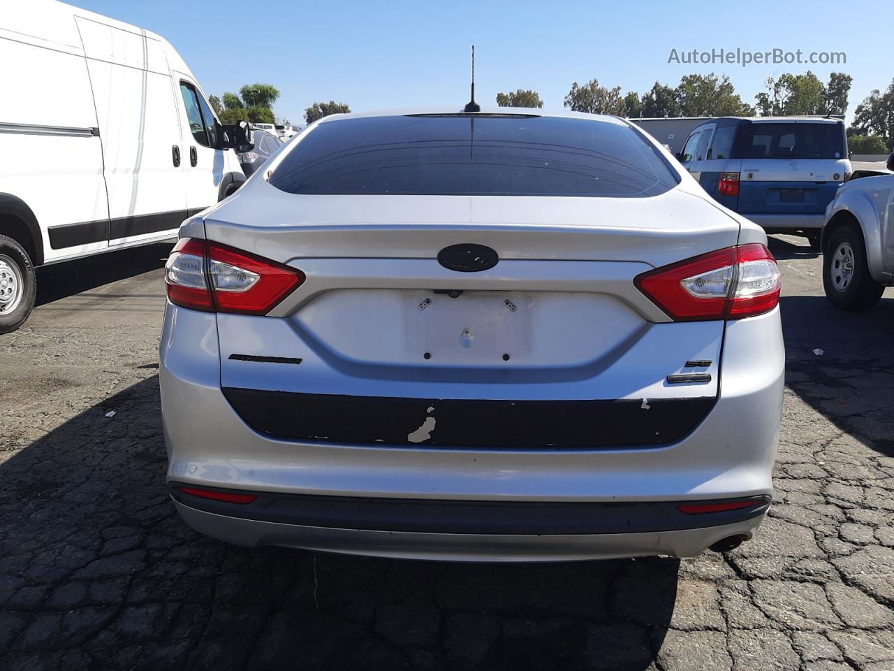 2016 Ford Fusion Se Silver vin: 3FA6P0HDXGR260533