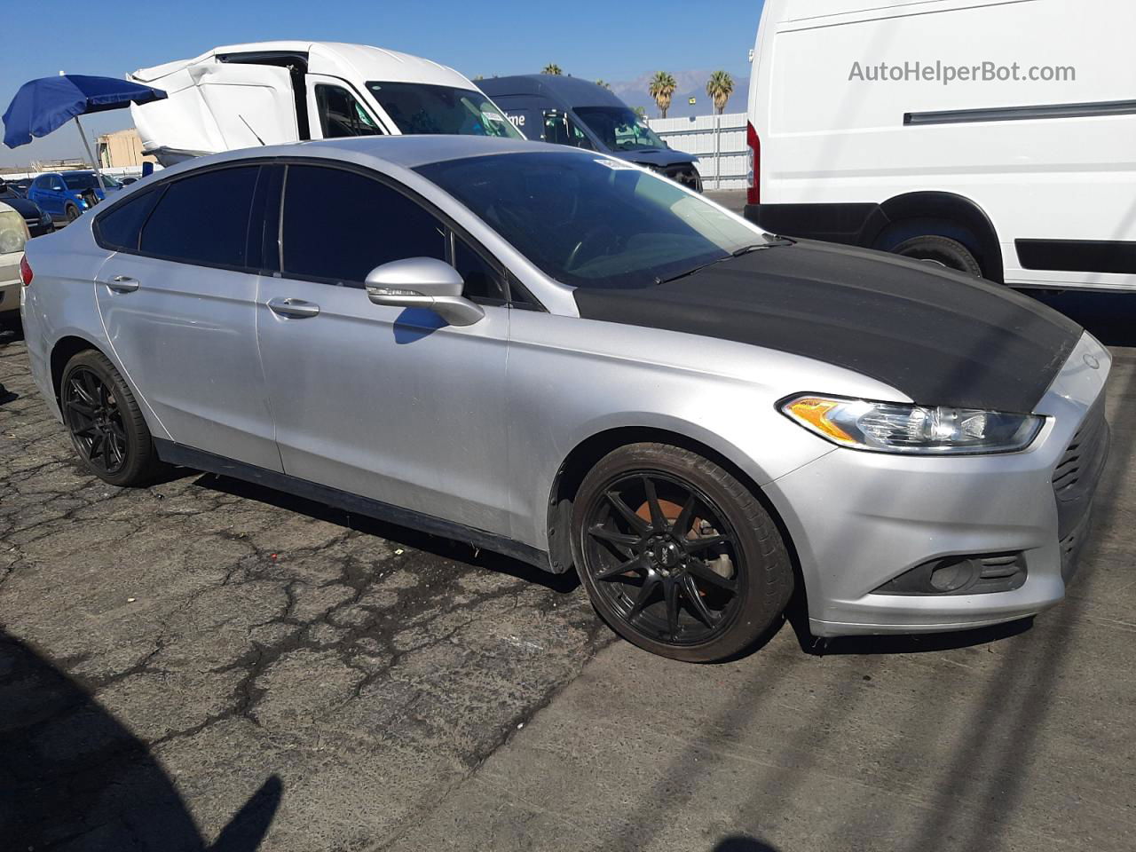 2016 Ford Fusion Se Silver vin: 3FA6P0HDXGR260533