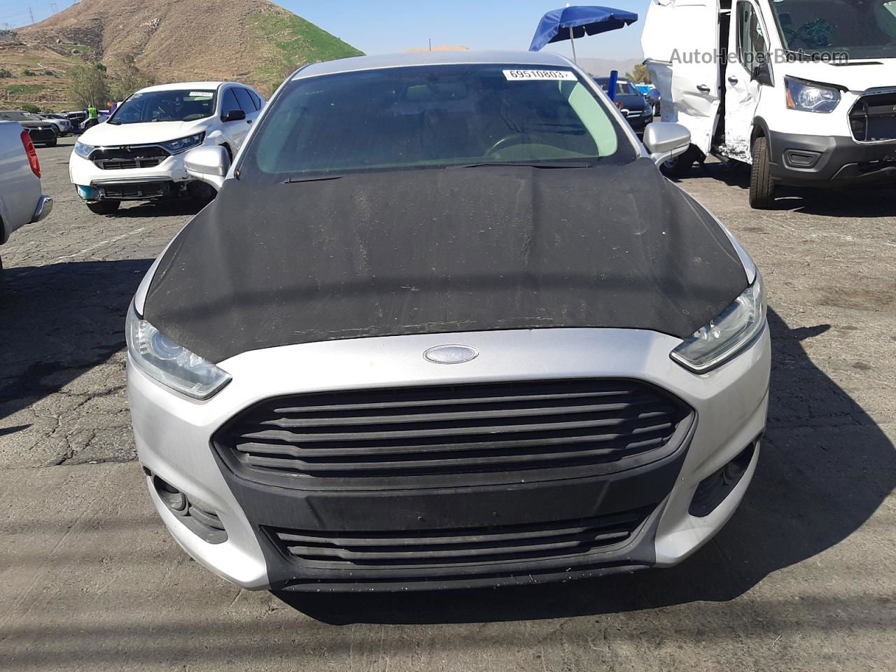 2016 Ford Fusion Se Silver vin: 3FA6P0HDXGR260533