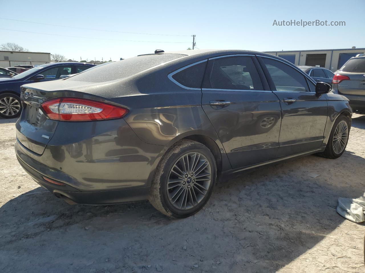 2016 Ford Fusion Se Gray vin: 3FA6P0HDXGR275310