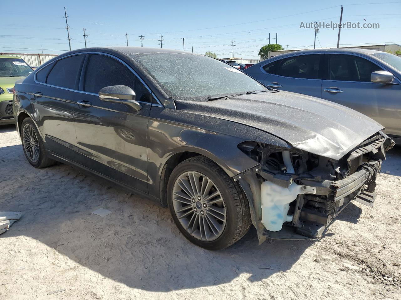 2016 Ford Fusion Se Серый vin: 3FA6P0HDXGR275310