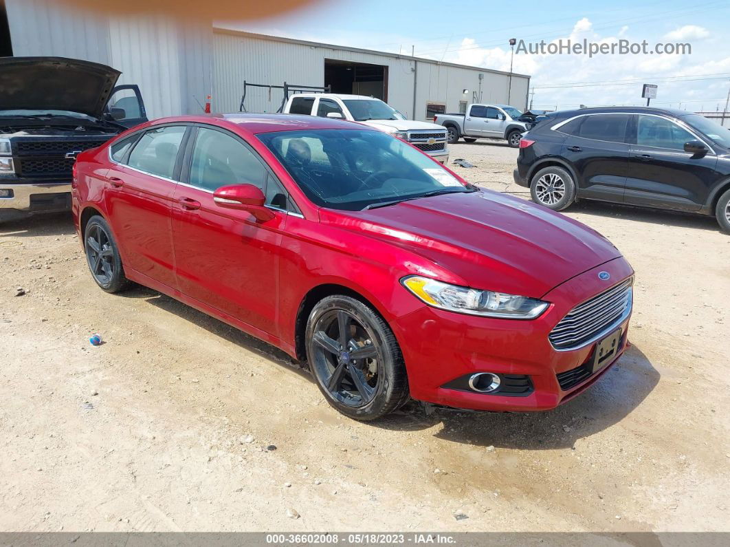 2016 Ford Fusion Se Burgundy vin: 3FA6P0HDXGR302537