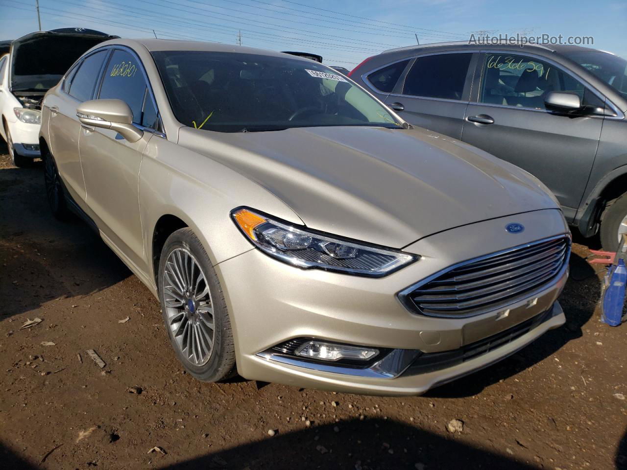 2017 Ford Fusion Se Серебряный vin: 3FA6P0HDXHR167061