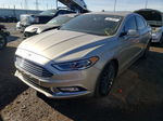 2017 Ford Fusion Se Silver vin: 3FA6P0HDXHR167061