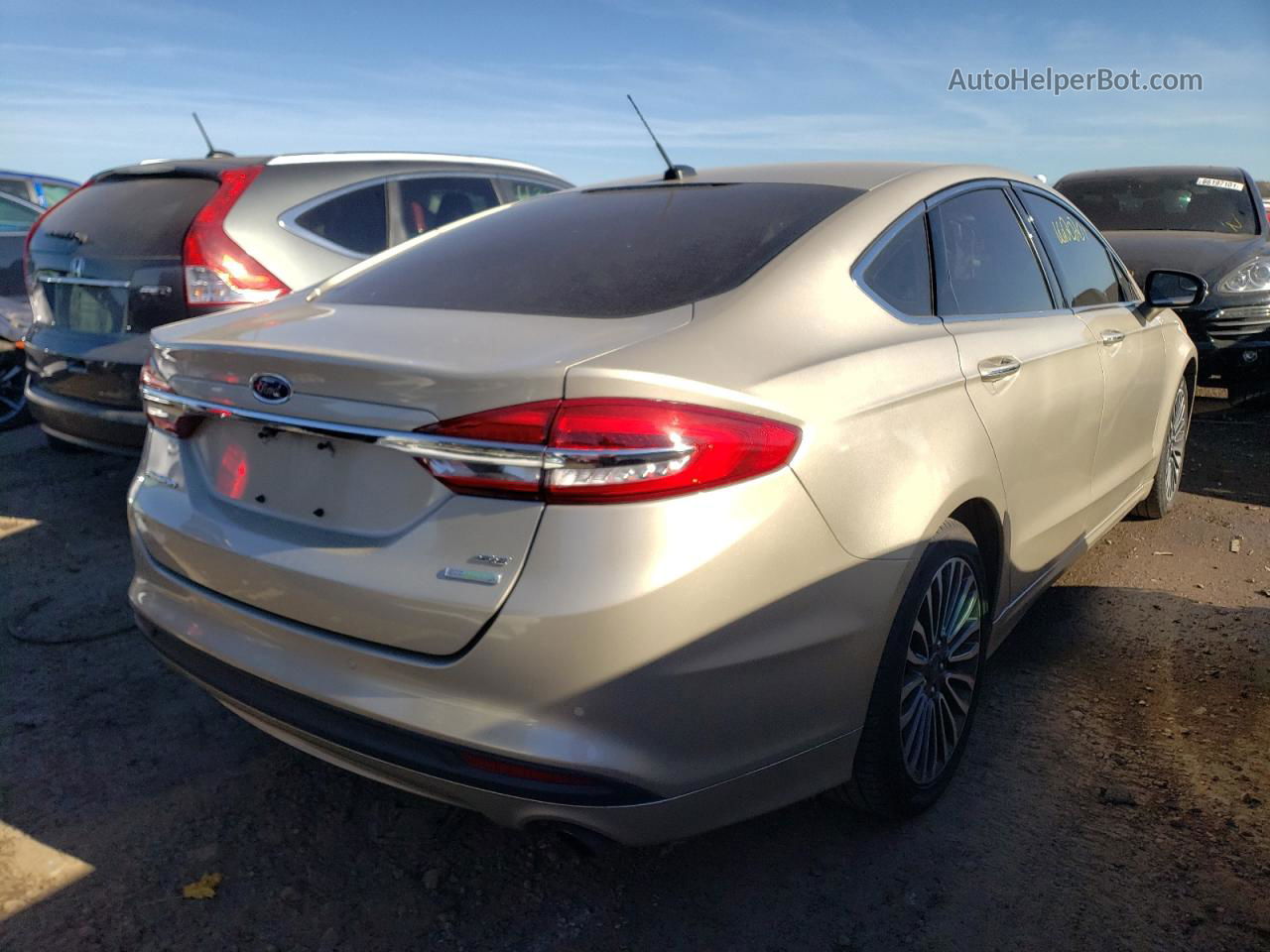 2017 Ford Fusion Se Silver vin: 3FA6P0HDXHR167061