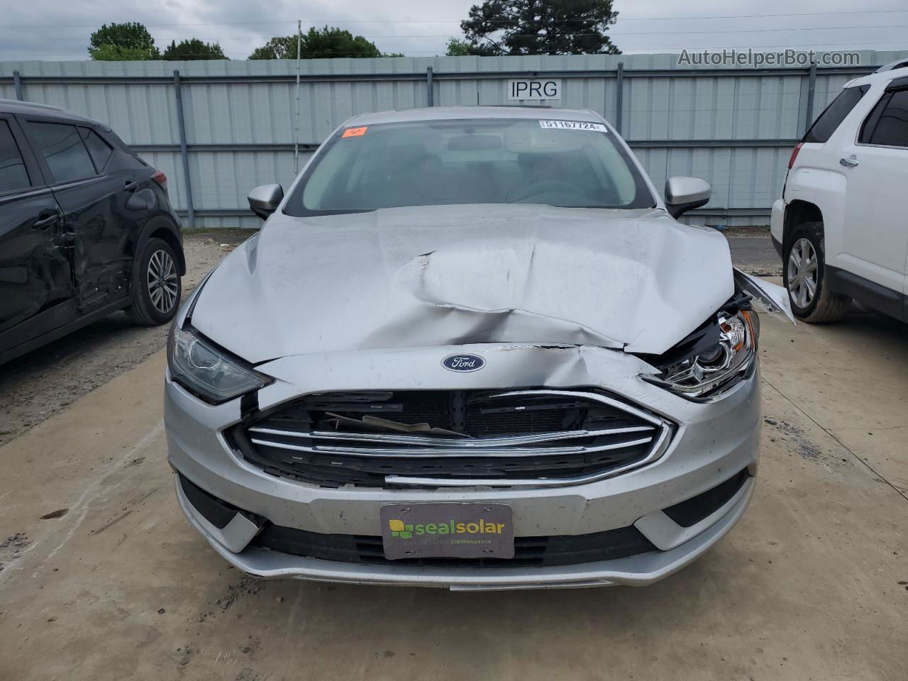 2017 Ford Fusion Se Серебряный vin: 3FA6P0HDXHR175080