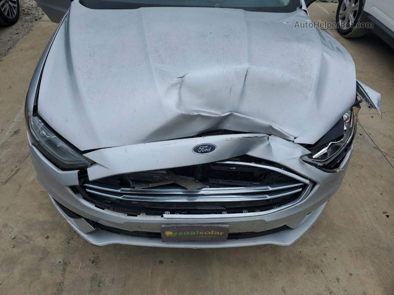 2017 Ford Fusion Se Silver vin: 3FA6P0HDXHR175080