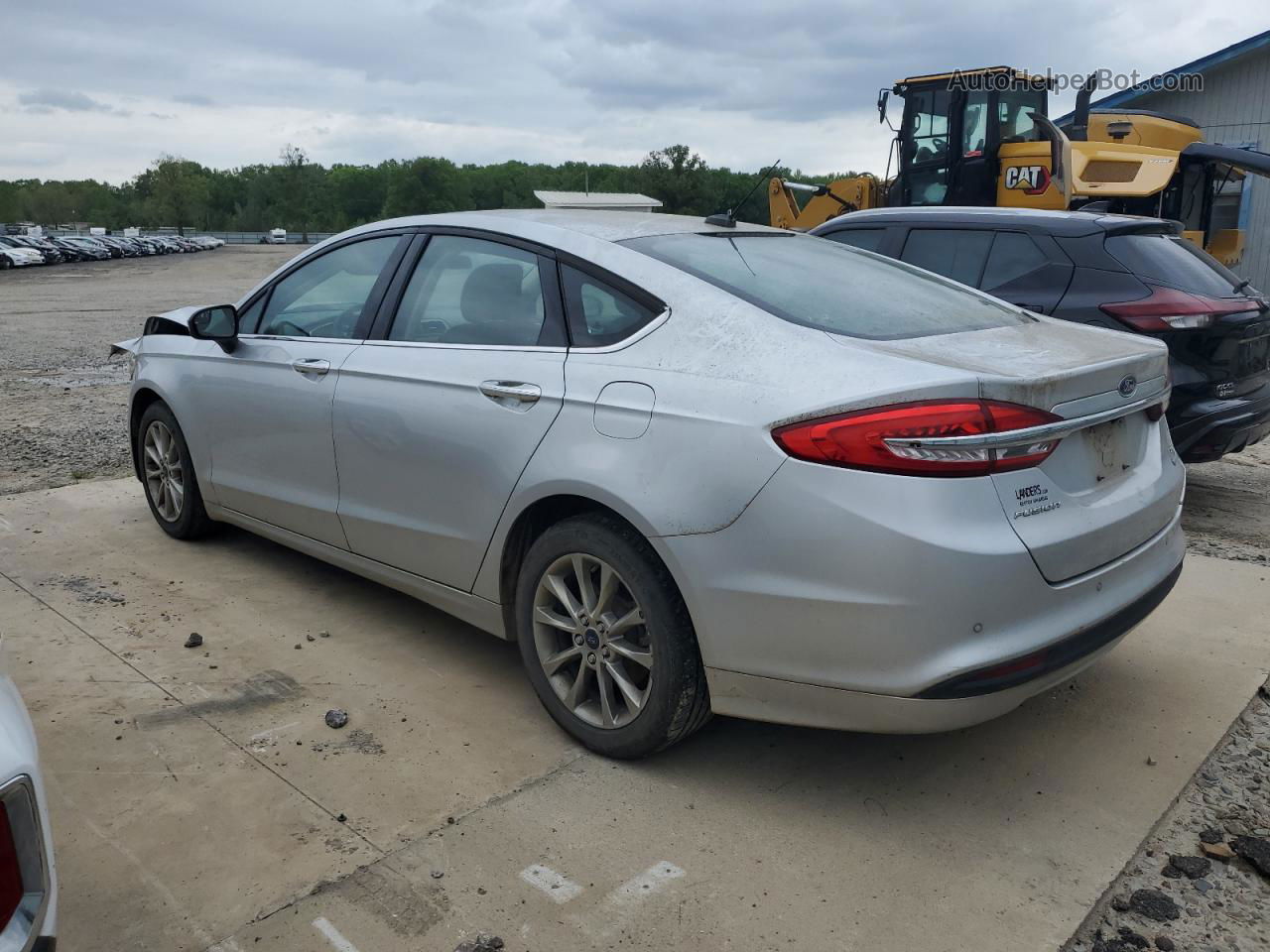 2017 Ford Fusion Se Silver vin: 3FA6P0HDXHR175080