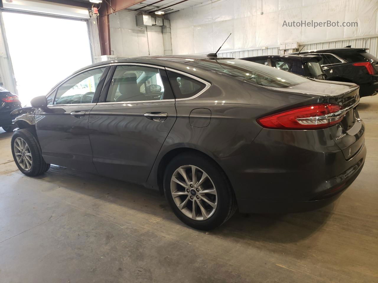 2017 Ford Fusion Se Gray vin: 3FA6P0HDXHR227176