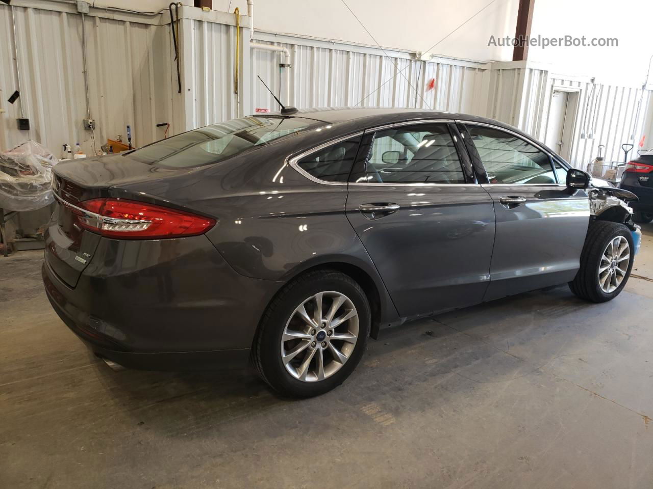 2017 Ford Fusion Se Gray vin: 3FA6P0HDXHR227176