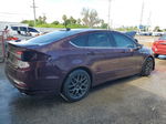 2017 Ford Fusion Se Burgundy vin: 3FA6P0HDXHR250179