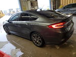 2017 Ford Fusion Se Gray vin: 3FA6P0HDXHR312227