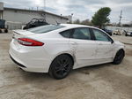 2018 Ford Fusion Se White vin: 3FA6P0HDXJR158012