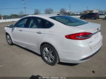 2018 Ford Fusion Se White vin: 3FA6P0HDXJR196937